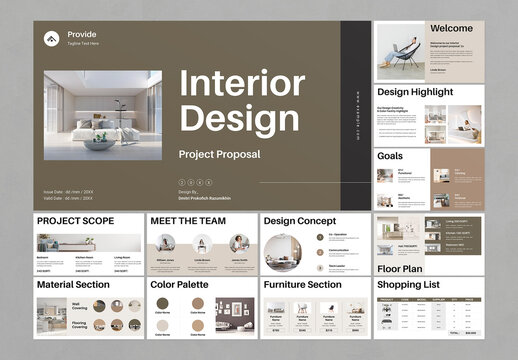 Interior Design Project Proposal Presentation Template