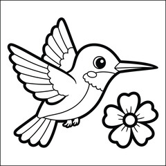 Obraz premium animal line art coloring page vector, animal vector