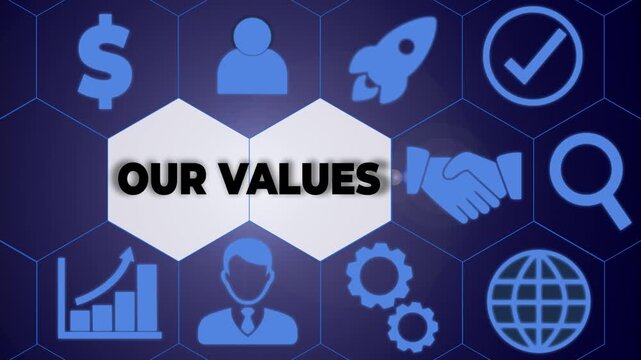 Text sign showing Our Values. Business photo text list of morals companies or individuals commit to do them Female human wear formal work