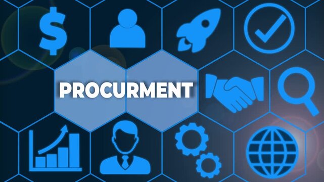 Handwriting text Procurment. Conceptual photo action of acquiring military equipment and supplies Male human wear formal work suit presenting presentation using smart device