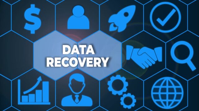 Word writing text Data Recovery. Business photo showcasing process of salvaging inaccessible lost or corrupted data
