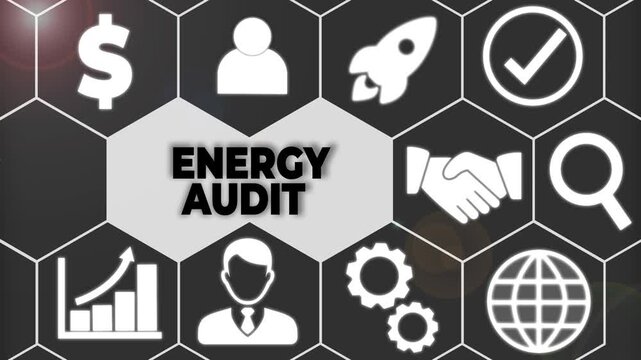 Handwriting text Energy Audit. Conceptual photo assessment of the energy needs and efficiency of a building