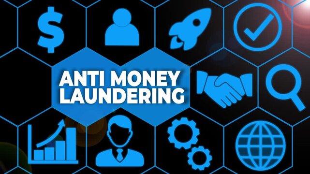 Writing note showing Anti Money Laundering. Business concept for regulations stop generating income through illegal actions Picture photo network scheme with modern smart .