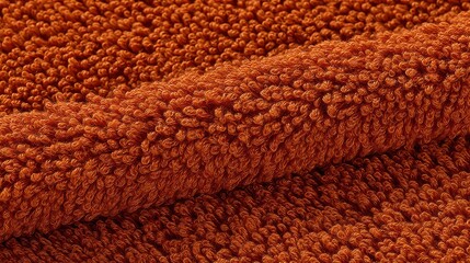Close Up Texture of an Orange Microfiber Cleaning Cloth Fabric