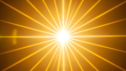 Radiant golden rays emanating from a central bright point, conveying energy and hope