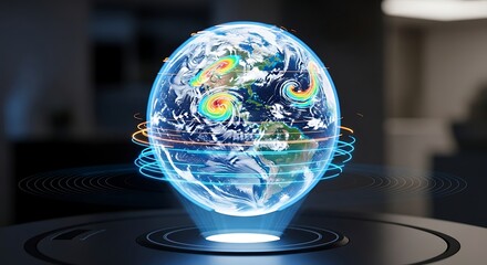 Holographic Earth with Climate Data and Weather Patterns