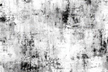 Obraz premium Monochrome Abstract Grunge Texture with Random Black Spots and Distressed Pattern on White Canvas for Graphic Design Elements and Textured Backgrounds