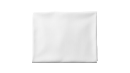 Blank white pillow isolated PNG on transparent background, soft cushion mockup for bedroom interior and relaxation concepts