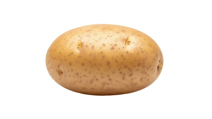 Fresh brown potato isolated PNG on transparent background, raw vegetable for cooking and healthy eating