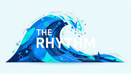 contemporary abstract wave illustration depicting visual rhythm and flow ideal for digital media backgrounds music branding and technology banners