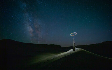 Long Dong Silver and Milky Way, Utah, USA