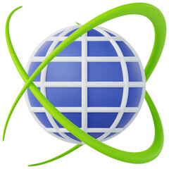 Professionally rendered 3D icon of Internet illustrating cybersecurity, encryption, and digital protection concepts. Ideal for apps, websites, fintech, cloud systems, and modern UI design.