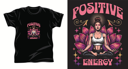 yoga graphic vector t shirt design print