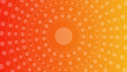 Geometric Orange Pattern