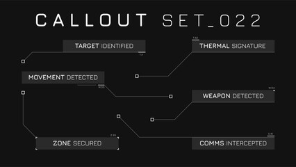 Callout Hud Collection Offering Simplified Data Labels