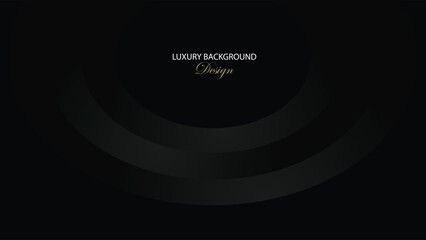 Abstract background vector design. Black background with shape and line decoration. Suit for banner, backdrop, award, billboard and others