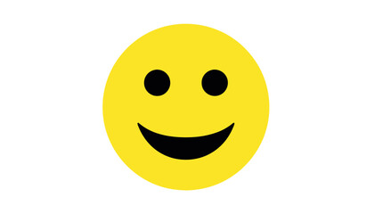 Fototapeta premium Yellow Smiley Face Vector Icon
