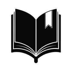 open book with bookmark icon
