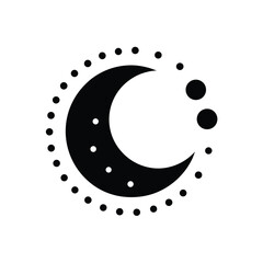 orbiting moon dots loading icon