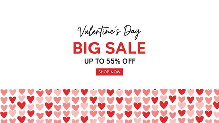 Valentine's Day sale with up to 55 percent off