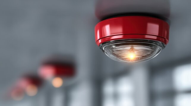 Red fire alarms