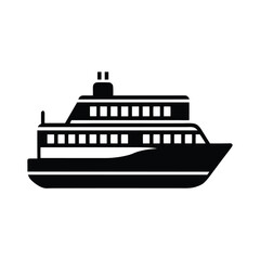 Fototapeta premium passenger ferry transport icon