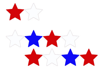 Fototapeta premium Colorful Star Pattern Vector Illustration