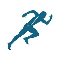 Brain Runner Logo physio logo design