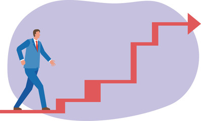 キャリアアップする男性