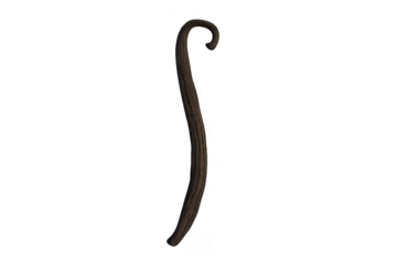 Wooden shepherd's crook with curved handle