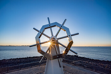 いかりデッキの舵 © bmphoto