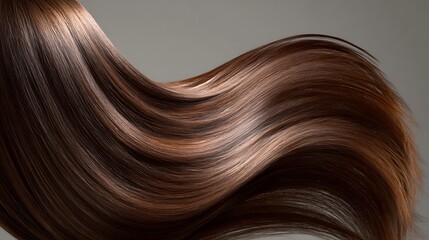 Smooth Brown Hair Texture Wave / 滑らかな茶色の髪のテクスチャウェーブ