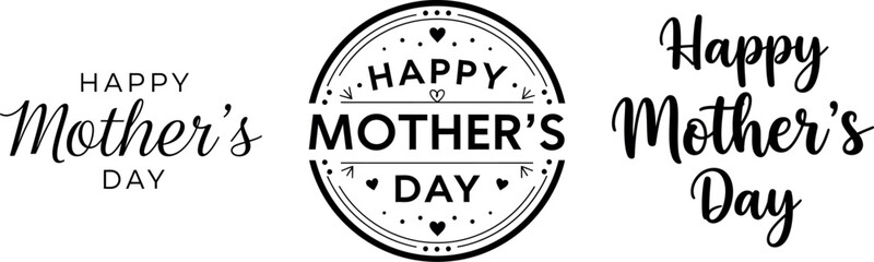 Happy mother's day greeting card design