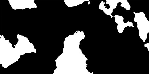 Isolated black vector silhouette of a woman, girl, and man standing on a white world map outline featuring Europe, America, and France for a geography atlas illustration © suriyaakter