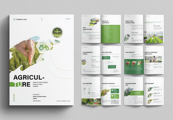 Agriculture Brochure Template Design Layout