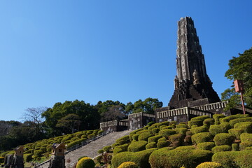 宮崎県宮崎市の平和台公園の平和の塔