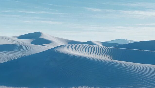 Sand dunes under blue sky