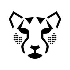 Modern Abstract Tiger Head design art