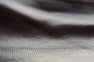 Gray supple soft leather for clothes