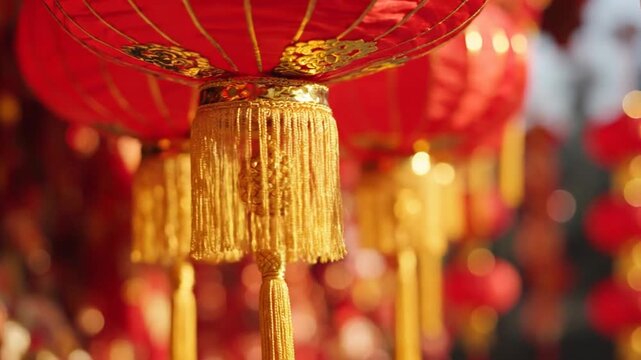 Vibrant Chinese Lanterns - A Celebration of Tradition and Culture.