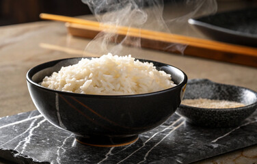 白米のイメージ、茶碗に盛られたご飯	