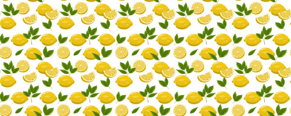 Fresh Lemon seamless Pattern 012 - 1