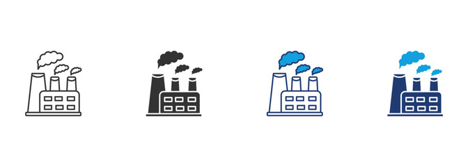 Polution Icon Set Multiple Style Collection