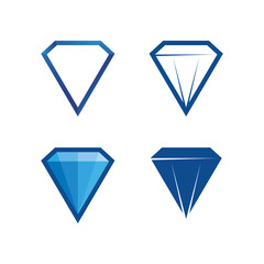 Diamond and Jewel design vector Logo Template symbol