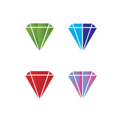 Diamond and Jewel design vector Logo Template symbol