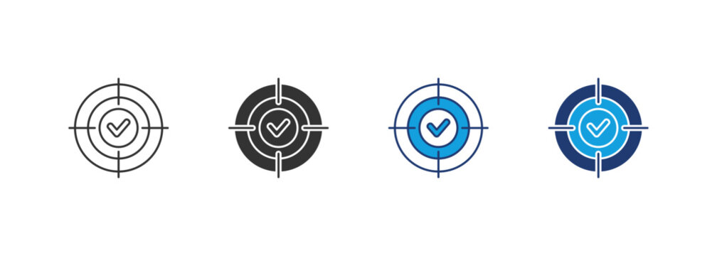Focus Icon Set Multiple Style Collection