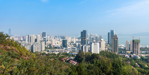 Shenzhen Nanshan District Skyline with Modern Buildings and Coastal View © QuachVan