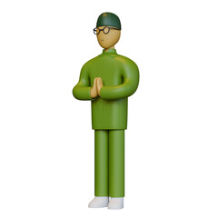 Islamic Father Side View