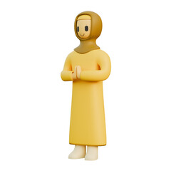 Islamic Girl Side View