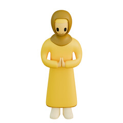 Islamic Girl Top View